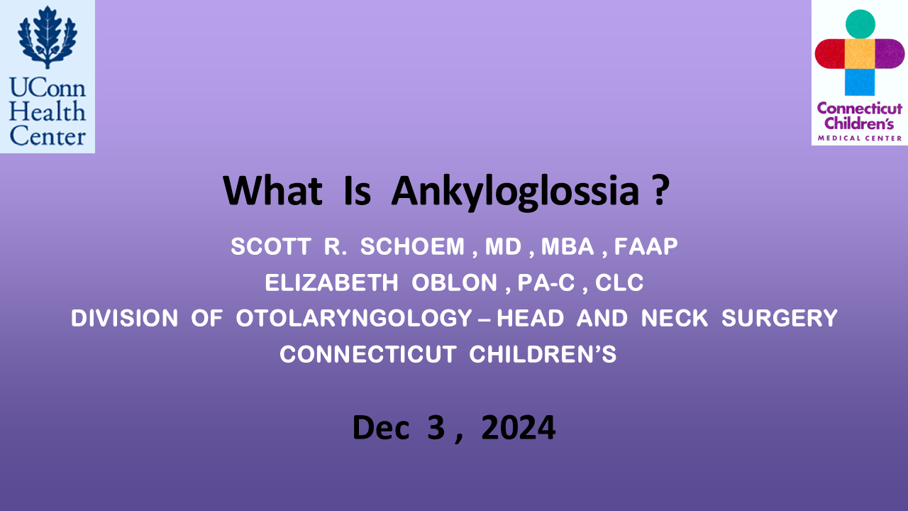 CTAAP Ankyloglossia Webinar Slides, Housekeeping Slides